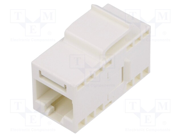 Coupler; Cat: 6; Keystone; Layout: 8p8c; RJ45 socket,both sides