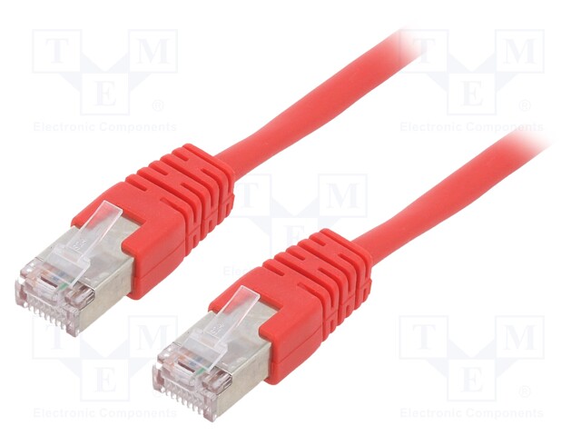 Patch cord; F/UTP; 5e; stranded; CCA; PVC; grey; Len: 2m; 26AWG