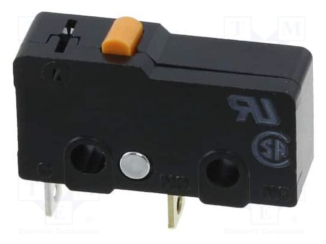 Microswitch SNAP ACTION; without lever; SPST-NO; 0.1A/125VAC