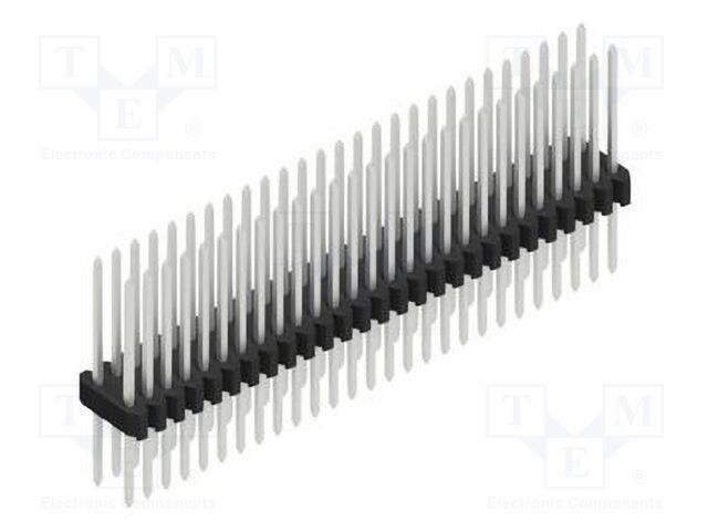 Connector: pin strips; pin header; male; PIN: 54; 1.27mm; THT; 2x27