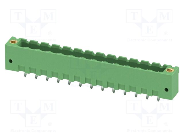 PCB headers, nominal cross section: 2.5 mm?, color: green, n