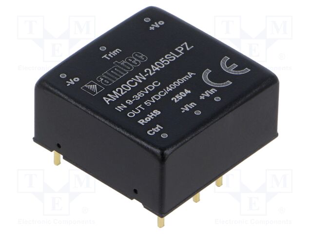 Converter: DC/DC; Protection: short circuit protection SCP