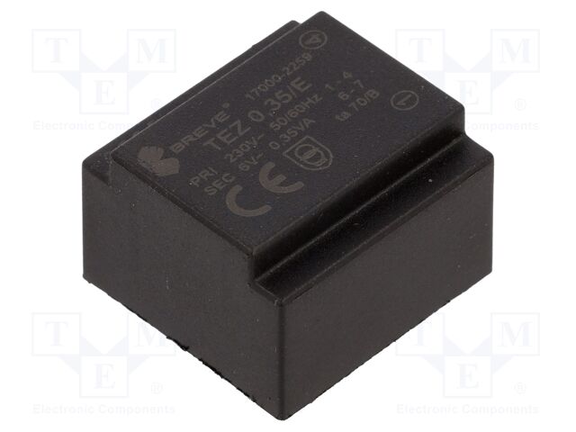 Transformer: encapsulated; PCB