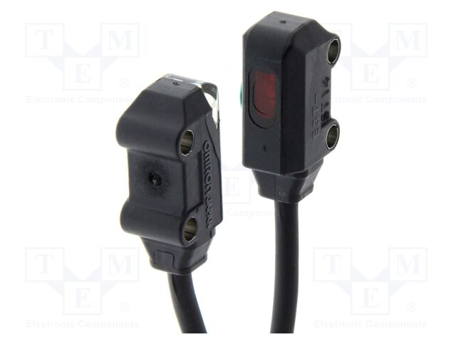 Sensor: photoelectric; Range: 1m; transmitter-receiver