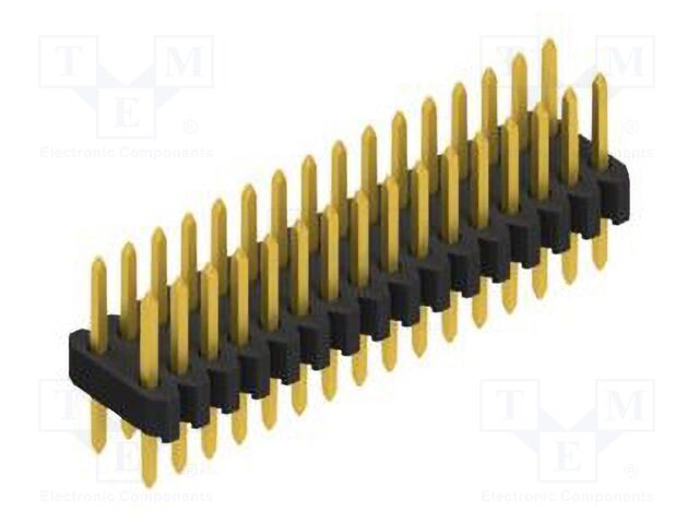 Connector: pin strips; pin header; male; PIN: 32; 1.27mm; THT; 2x16