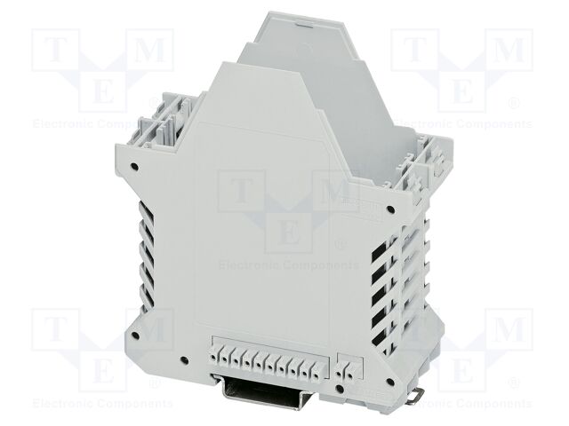 Enclosure base; with terminals; grey; UL94V-0; ME 45; X: 107.3mm