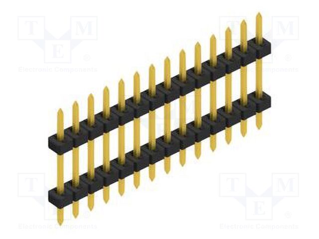 Connector: pin strips; pin header; male; PIN: 14; 2mm; THT; 1x14