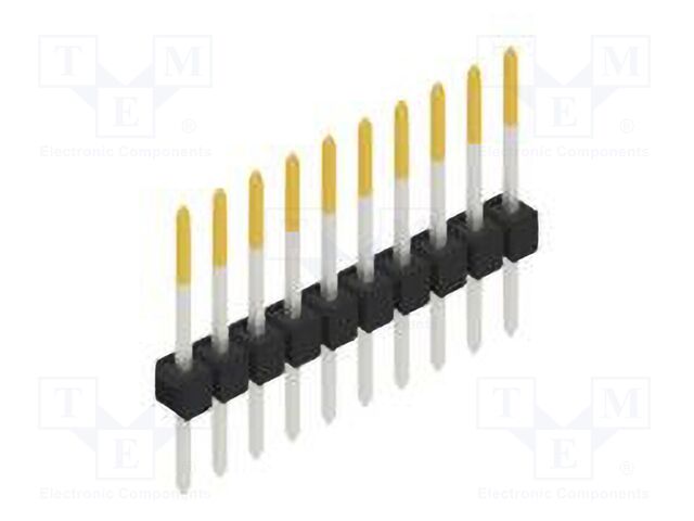 Connector: pin strips; pin header; male; PIN: 10; 2.54mm; THT; 1x10
