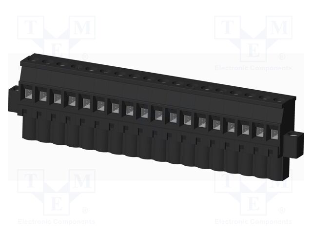 Connector: pluggable terminal block; plug; female; angled 90°