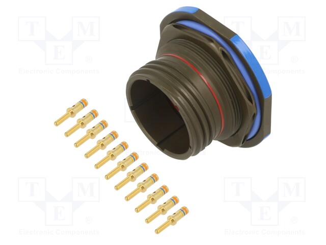 Connector: circular; D38999 series III; socket; male; PIN: 11; 13A