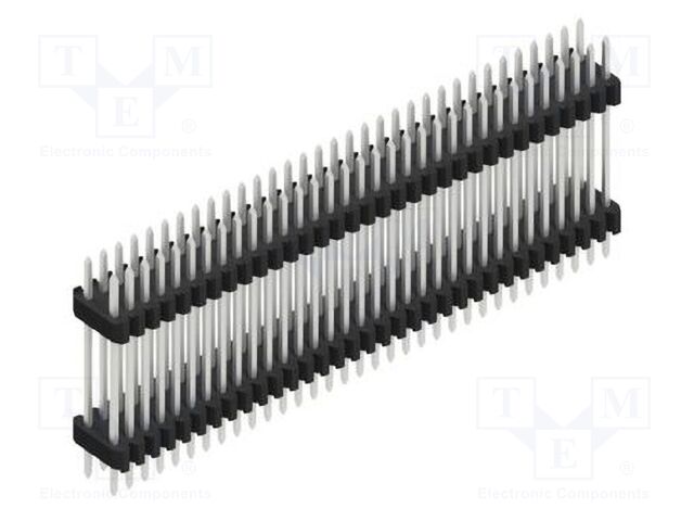 Connector: pin strips; pin header; male; PIN: 66; 1.27mm; THT; 2x33