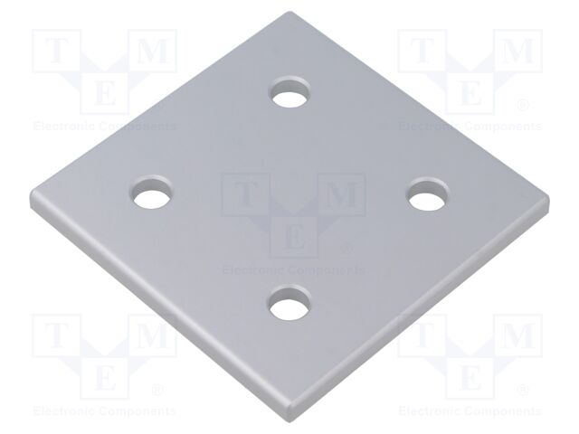 Flat bar; for profiles; W: 86mm; H: 6mm; L: 86mm; aluminium