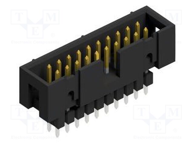 Connector: pin strips; pin header; male; PIN: 20; 2.54mm; THT; 2x10