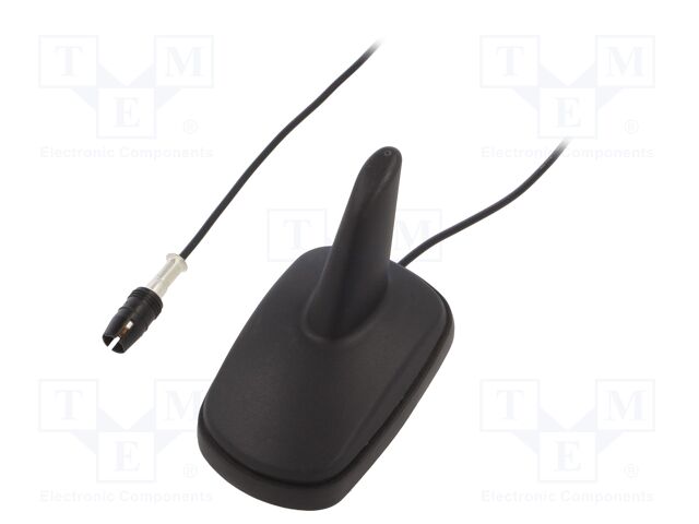 Antenna; SHARK; AM,FM; RAKU I (Coma); black; 12VDC; RG174
