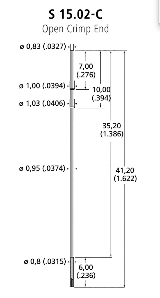 Test probe socket; Application: series 15; Connection: crimped