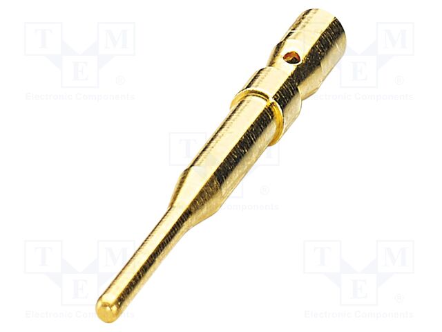 Contact; male; CuZn; gold-plated; crimped