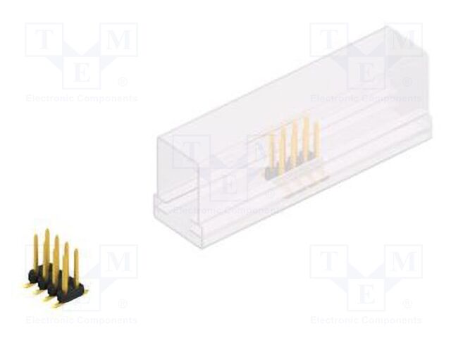 Connector: pin strips; pin header; male; PIN: 8; 2mm; SMT; 2x4; 100V