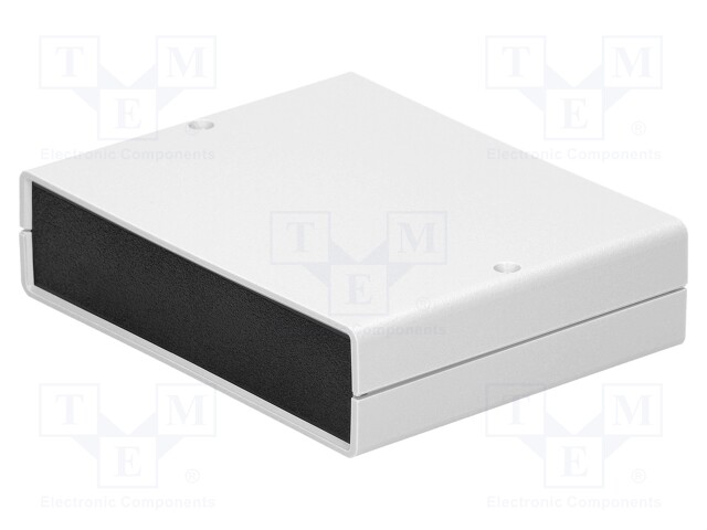 Enclosure: with panel; X: 140mm; Y: 110mm; Z: 35mm; ABS; light grey