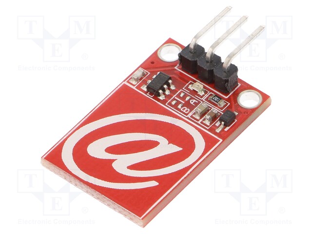 Sensor: touch; capacitive; Channels: 1; 3.3÷5.5VDC; 15.5x23.5mm