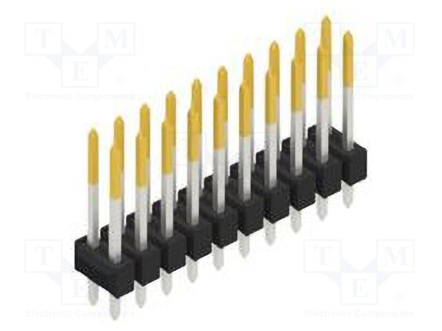 Connector: pin strips; pin header; male; PIN: 20; 2.54mm; THT; 2x10