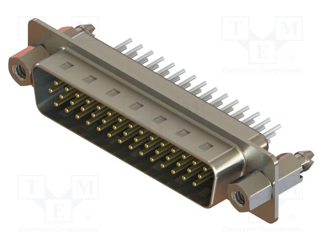 Connector: D-Sub HD; PIN: 44; socket; male; straight; THT; MHDD