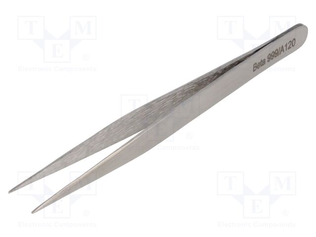 Tweezers; Tweezers len: 120mm; universal; Blades: straight