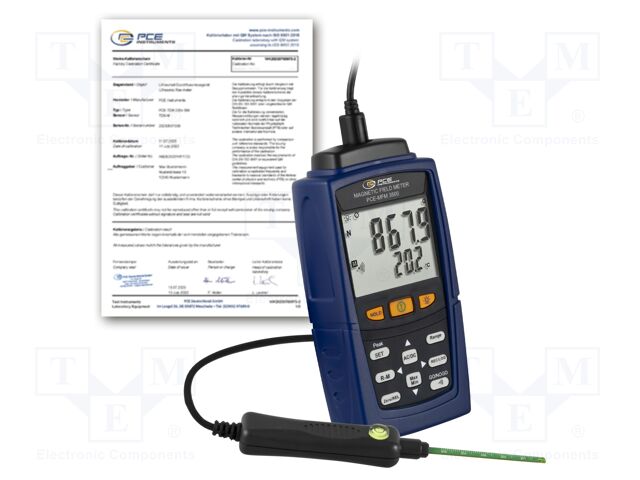 Meter: magnetic field; Display: LCD; 0÷1500mT,0÷2000mT; 1Hz