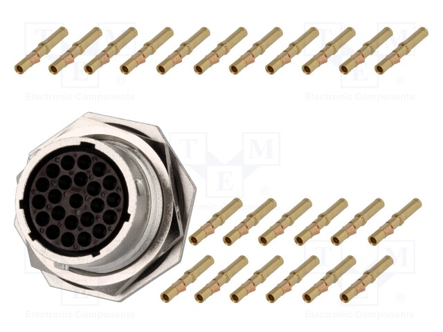 Connector: circular; Series: RT360; socket,plug; female; crimped