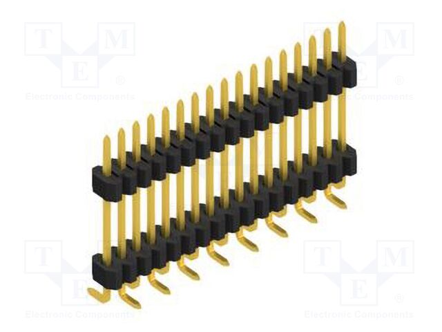 Connector: pin strips; pin header; male; PIN: 17; 1.27mm; SMT; 1x17