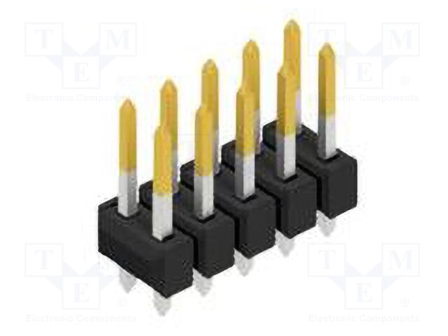 Connector: pin strips; pin header; male; PIN: 10; 2.54mm; THT; 2x5