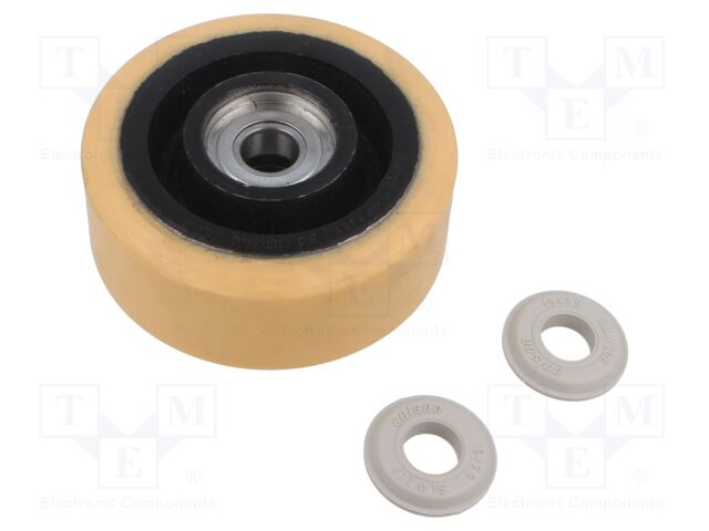 Transport wheel; Ø: 100mm; W: 40mm; 250kg; cast iron; Intensive Use