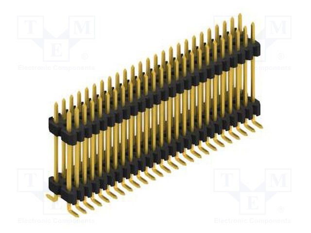 Connector: pin strips; pin header; male; PIN: 50; 1.27mm; SMT; 2x25