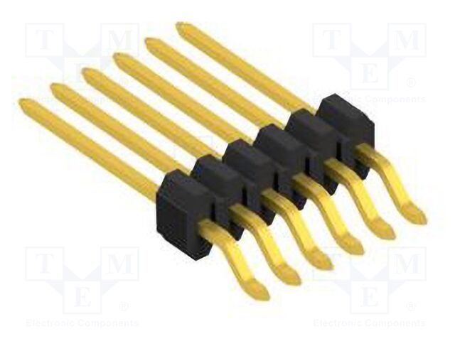 Connector: pin strips; pin header; male; PIN: 6; 1.27mm; SMT; 1x6