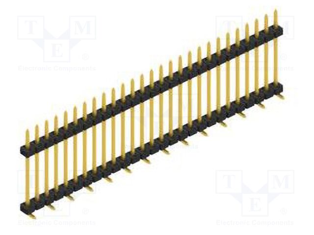 Connector: pin strips; pin header; male; PIN: 27; 2mm; SMT; 1x27