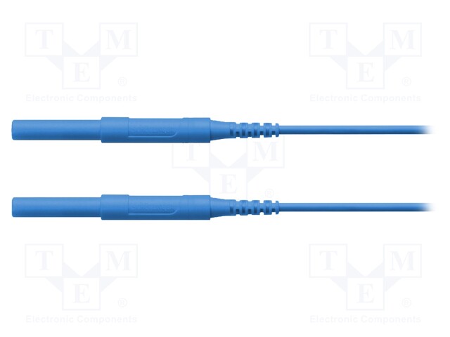 Test lead; 6kVDC; 6kVAC; 16A; 4mm banana plug-4mm banana plug