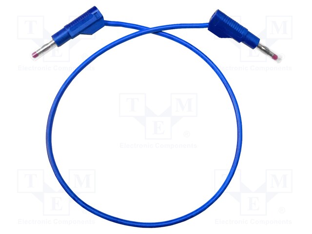 Test lead; 20A; banana plug 4mm,both sides; Urated: 1kV; Len: 0.6m