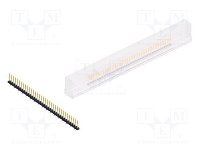 Connector: pin strips; pin header; male; PIN: 35; 2mm; SMT; 1x35