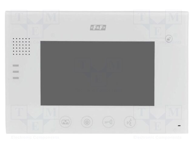 Video intercom; MK; wall mount; 14.5VDC; white; 7"; Touchpad: none