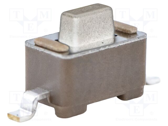 Microswitch TACT; SPST-NO; Pos: 2; 0.05A/12VDC; SMT; none; 2.55N