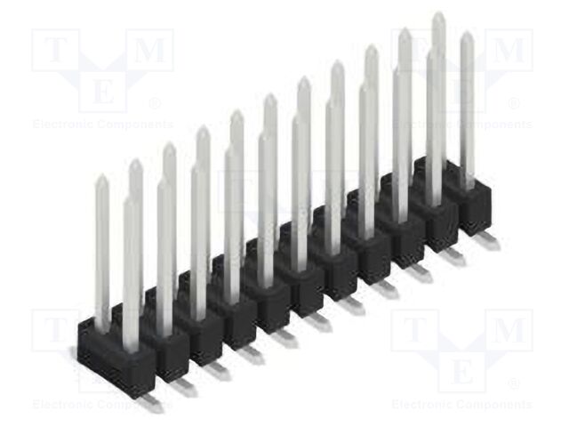 Connector: pin strips; pin header; male; PIN: 22; 2.54mm; SMT; 2x11