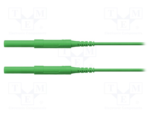 Test lead; 6kVDC; 6kVAC; 16A; 4mm banana plug-4mm banana plug
