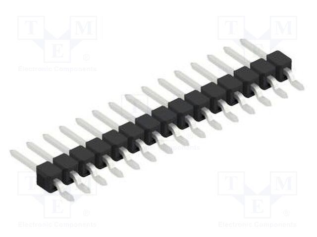 Connector: pin strips; pin header; male; PIN: 15; 2.54mm; SMT; 1x15