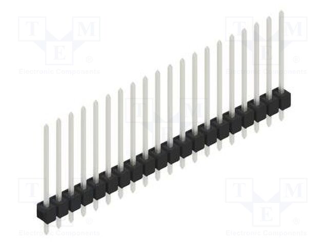 Connector: pin strips; pin header; male; PIN: 20; 2.54mm; THT; 1x20