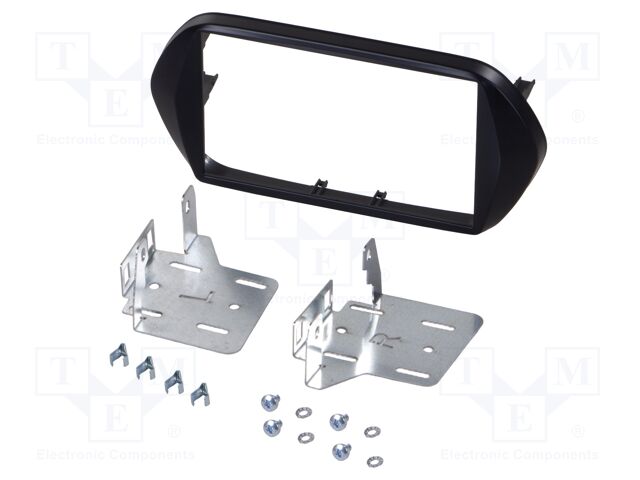 Radio frame; Fiat; 2 DIN; black