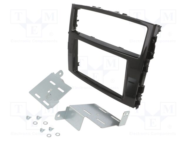 Radio frame; Mitsubishi; 2 DIN; black gloss