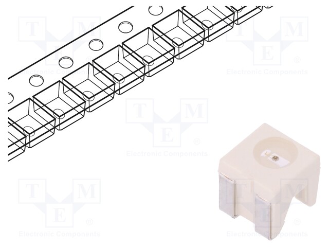 IR transmitter; 4040; 860nm; transparent; 10mW; 60°; SMD; 70mA