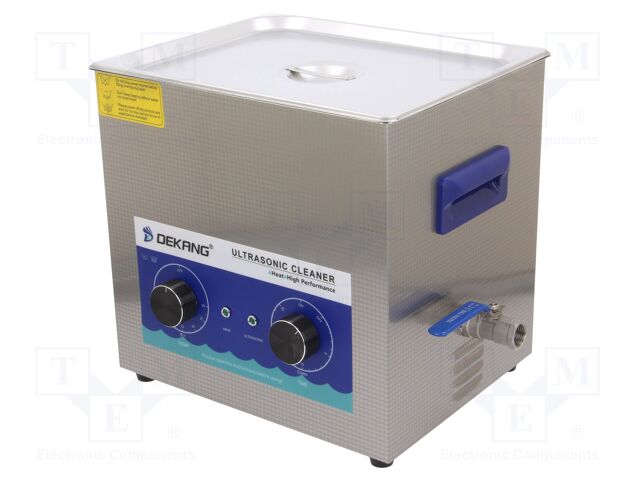Ultrasonic washer; 300x300x150mm; 40kHz; 20÷80°C; 230VAC; 15l