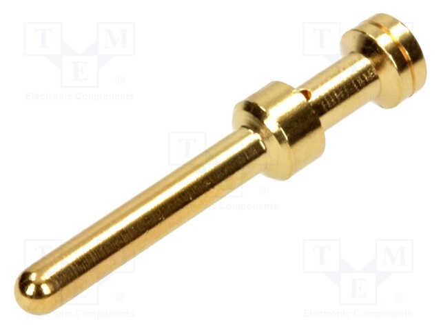 Contact; male; 0.75mm2; 18AWG; Han E HMC; gold-plated; crimped; 16A