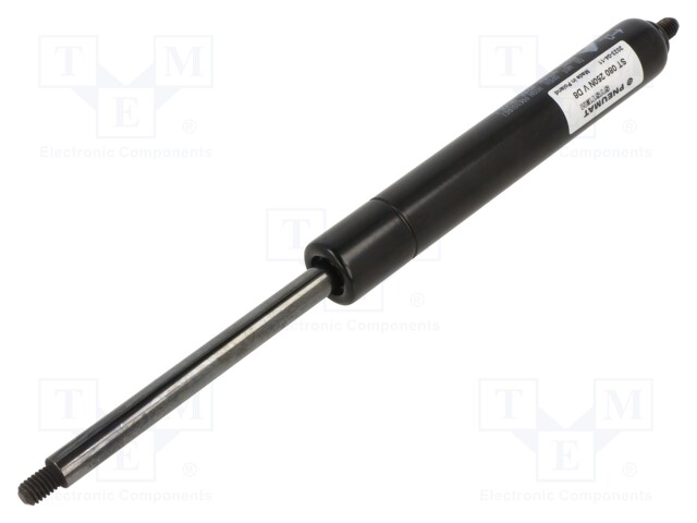 Gas spring; Thread: M6; E: 205mm; Øout: 18mm; Piston diam: 8mm; 250N