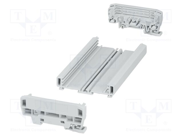 Enclosure: for DIN rail mounting; Y: 92.3mm; X: 153.8mm; Z: 39.45mm